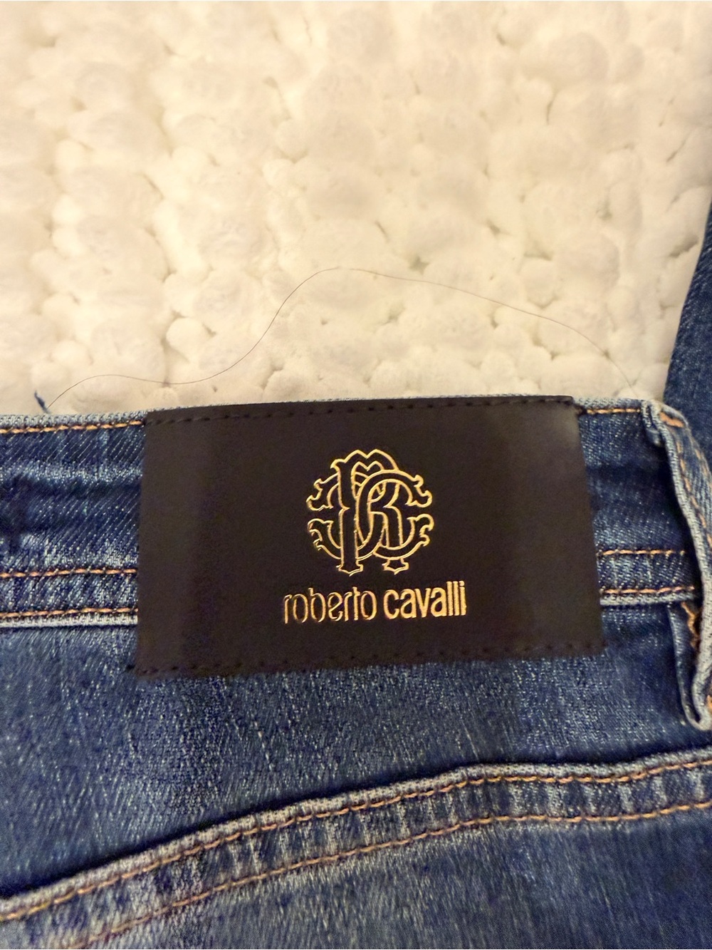 Roberto Cavalli Blue Skinny Jeans, Size 26, New with Tags and COA